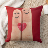 アートフィンガーハートラブ クッション (ブランケット)