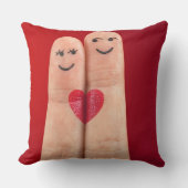 アートフィンガーハートラブ クッション (正面)