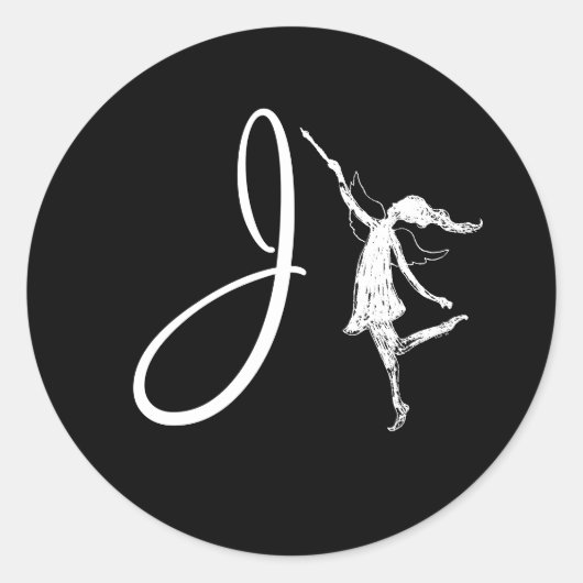 アートフェアリーイニシャル: J ラウンドシール (正面)