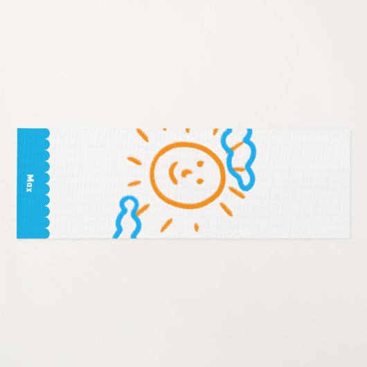 アートフォトのアップロード子供のアートワークの表示先 ヨガマット (正面(横))