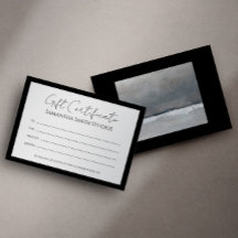 アートフォトカスタマイズ可能なギフト券テンプレート