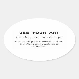 アートフォト文字ロゴ付き自分の楕円シールを作る 楕円形シール