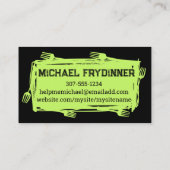 アートフォーク料理ケータリングビジネスカー… 名刺 (裏面)