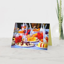 アートフポップ・アートのードデザーツケーキフォーカラフルクス カード