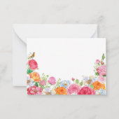 アートフラワーズバラ ノートカード (正面)