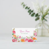 アートフラワーズバラ 名刺 (スタンド正面)