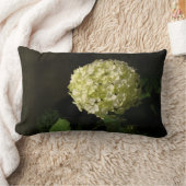 アートフルアナベルアジサイ開花 ランバークッション (ブランケット)