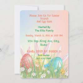 🐰アートフルイースターブランチ&エッグ狩り 招待状