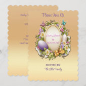 🌸アートフルイースターブランチ&エッグ狩り🐣 招待状 (正面/裏面)