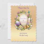 🌸アートフルイースターブランチ&エッグ狩り🐣 招待状 (正面)