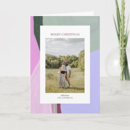 アートフルクリスマスホリデーフォトグリーティングカード シーズンカード