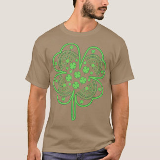 アートフルクローバー4葉グリーンレインボウ Tシャツ