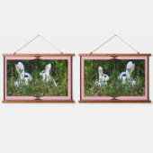 アートフルトレンドオフィス/ホームデコールウサギ 吊り下げ型タペストリー (ダブル)