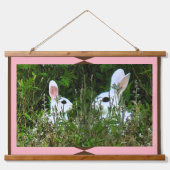 アートフルトレンドオフィス/ホームデコールウサギ 吊り下げ型タペストリー (正面2)