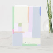 アートフルパステルクリスマスホリデーグリーティング シーズンカード (裏面)