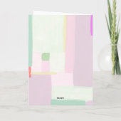 アートフルパステルクリスマスホリデーフォトカード シーズンカード (裏面)