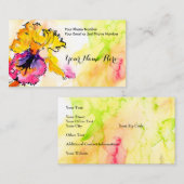 アートフルフローラアヒゲドアイリス名刺 名刺 (正面/裏面)