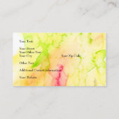 アートフルフローラアヒゲドアイリス名刺 名刺 (裏面)