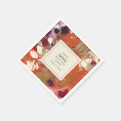 アートフル抽象芸術カラフルボホ60歳の誕生日パーティー スタンダードカクテルナプキン (角)