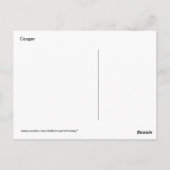 アートフル自然クーガー葉書 ポストカード (裏面)