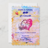 アートフル – ピセス誕生日(2月19日~3月20日) 招待状 (正面)