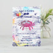 アートフル〔占星術の〕十二宮図がん(6月21日~7月22日)誕生日 招待状 (スタンド正面)