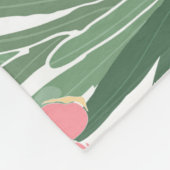 アートフローラのシームレスなパターン。アサガオ，イポメア フリースブランケット (角)