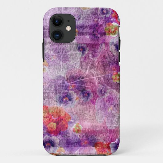 アートフローラグランジ背景パターン2 Case-Mate iPhoneケース (裏面)