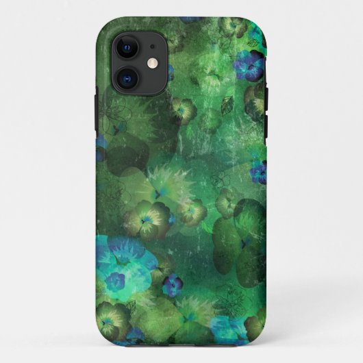 アートフローラグランジ背景パターン Case-Mate iPhoneケース (裏面)