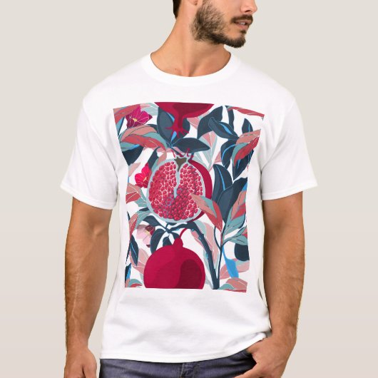 アートフローラザクロ Tシャツ (正面)