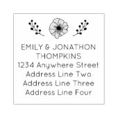 アートフローラリーフの戻り値の名前のアドレ結婚ス ラバースタンプ (インプリント)