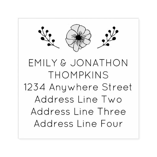 アートフローラリーフの戻り値の名前のアドレ結婚ス ラバースタンプ (インプリント)