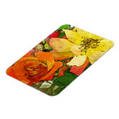 アートフローラヴィンテージカラフル背景2 マグネット (左側)