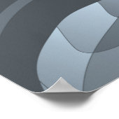 アートフローラヴィンテージシームレスパターン。マルーン文字 ポスター (角)