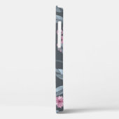 アートフローラヴィンテージシームレスパターン。マルーン文字 Case-Mate iPhoneケース (裏面 / 左)