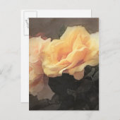 アートフローラヴィンテージ背景パステルカラー ポストカード (正面/裏面)