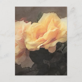 アートフローラヴィンテージ背景パステルカラー ポストカード