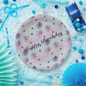 アートフローラ誕生日設計者 ペーパープレート (パーティー)