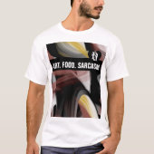 アートフード皮肉Tシャツ傾向抽象芸術粉末 Tシャツ (正面)