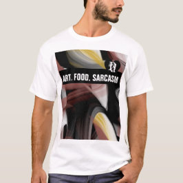 アートフード皮肉Tシャツ傾向抽象芸術粉末 Tシャツ