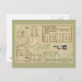 アートブック数式ダイアグラム番号 ポストカード (正面/裏面)