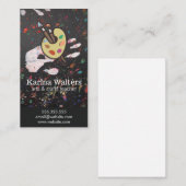 アートブラシとパレット | ハンド絵を描ズ 名刺 (正面/裏面)