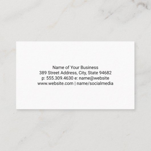 アートブラシストローク 名刺 (裏面)