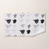 アートブラシパターンタオルセット バスタオルセット (ハンドタオル)