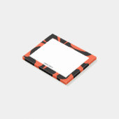 アートブラックカラフルラストオレンジホワイト名前をカスタムする ポストイット (アングル)