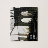 アートブルックリンポップ・アートのブリッジクリュレーションニューヨークシティ ジグソーパズル (縦)