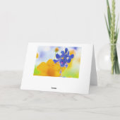 アートブルーボンネットデザイン カード (裏面)