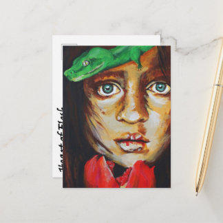 アートプリントはがき – エバとヘビ ポストカード