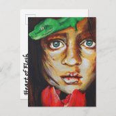 アートプリントはがき – エバとヘビ ポストカード (正面/裏面)