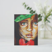 アートプリントはがき – エバとヘビ ポストカード (スタンド正面)